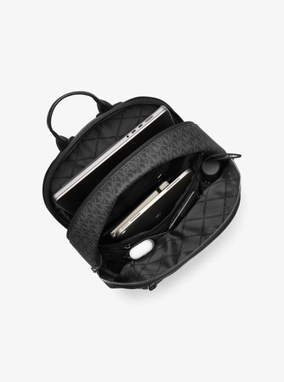 Hudson Logo Backpack in BLACK | Michael Kors