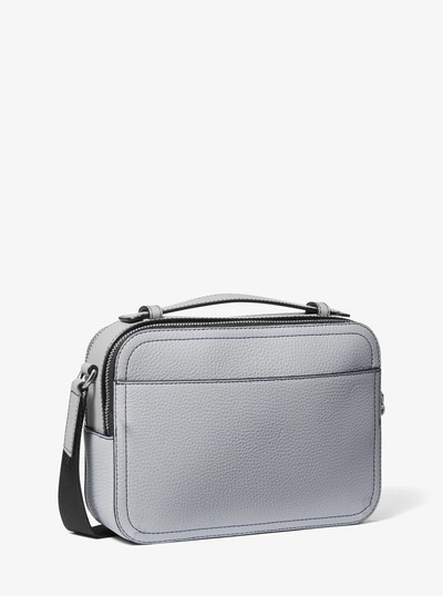 Hudson Pebbled Leather Crossbody Bag in DOVE | Michael Kors