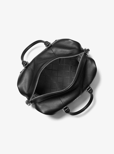 Hudson Medium Pebbled Leather Duffel Bag