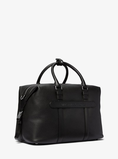 Hudson Medium Pebbled Leather Duffel Bag