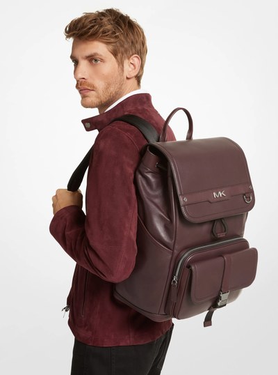 Varick Leather Backpack in SHIRAZ | Michael Kors