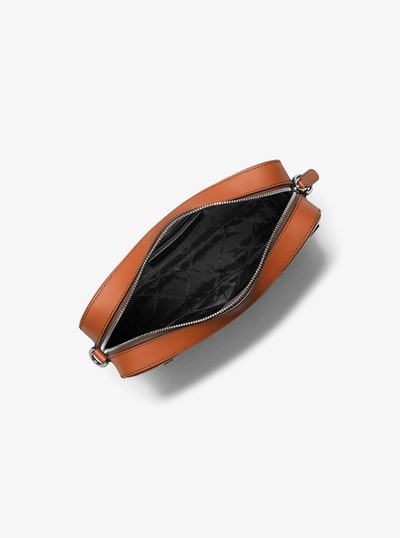 Varick Leather Camera Bag in LUGGAGE | Michael Kors