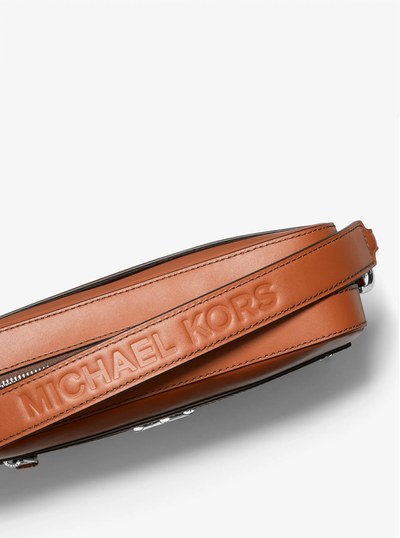 Varick Leather Camera Bag in LUGGAGE | Michael Kors