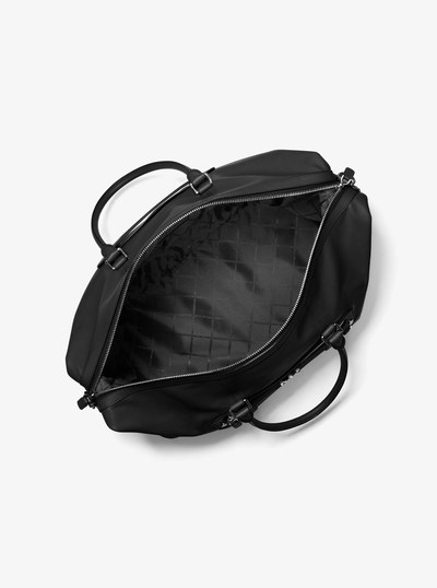 Varick Leather Duffel Bag in BLACK | Michael Kors
