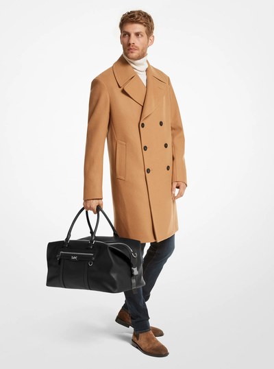 Varick Leather Duffel Bag in BLACK | Michael Kors