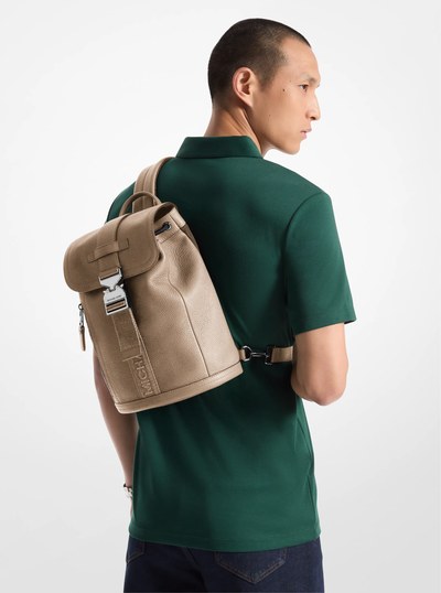 Hudson Leather Aviator Sling Pack in BIRCH | Michael Kors