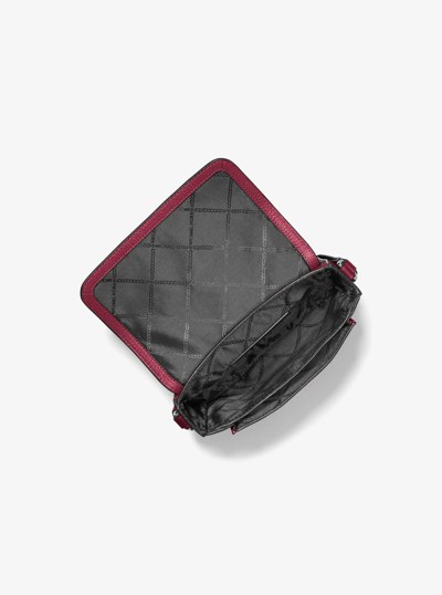 Hudson Pebbled Leather Crossbody Bag in MULBERRY | Michael Kors