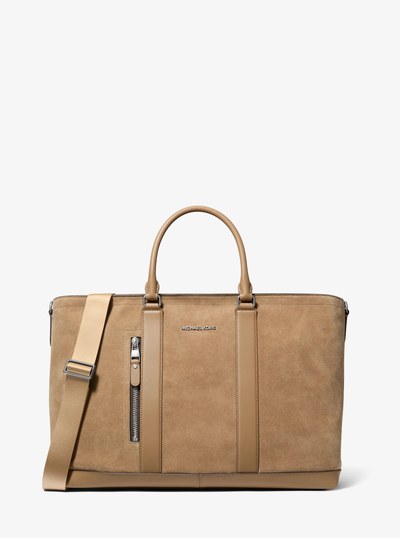 Hudson Suede Tote Bag in HUSK | Michael Kors