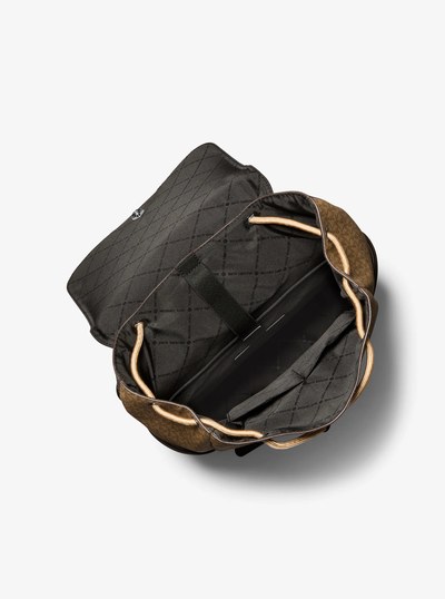 Hudson Signature Logo Backpack in HUSK | Michael Kors