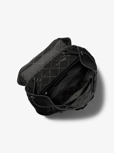 Hudson Signature Logo Aviator Backpack in STORM | Michael Kors