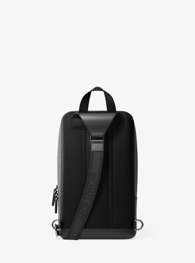 Hudson Signature Logo Travel Sling Pack in STORM | Michael Kors