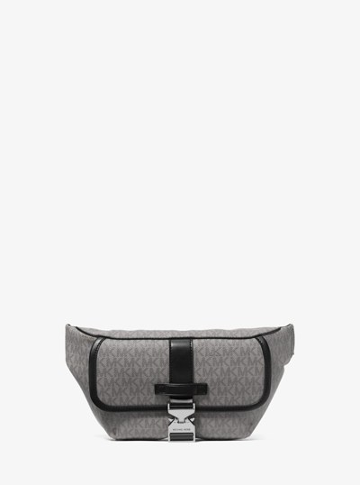 Hudson Signature Logo Sling Pack in STORM | Michael Kors