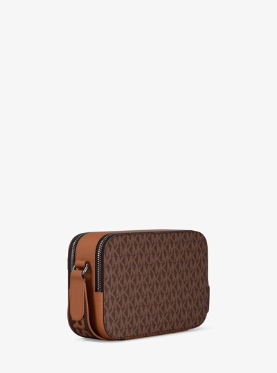 Hudson Signature Logo Camera Crossbody Bag in BROWN/LUGGAGE | Michael Kors