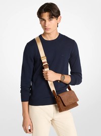 Mini sac messager Hudson en su&egrave;de