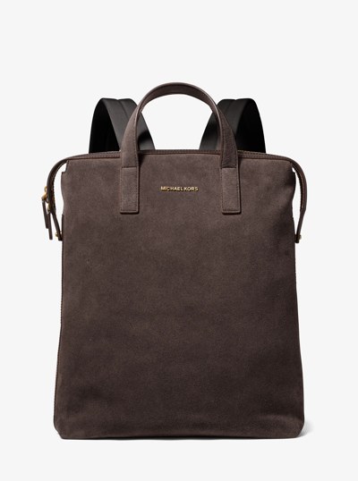 Nicholas Suede Tote Bag in CHOCOLATE | Michael Kors