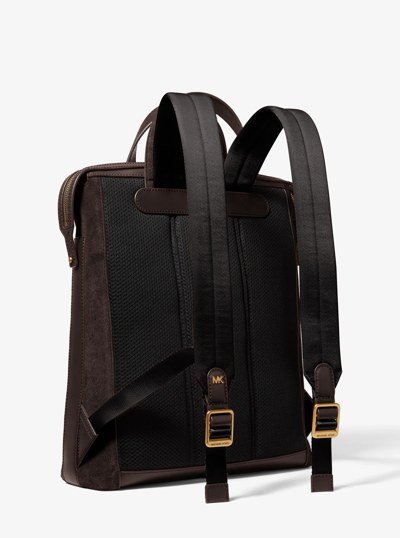 Nicholas Suede Tote Bag in CHOCOLATE | Michael Kors