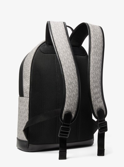 Jet Set Signature Logo Backpack in NICKEL | Michael Kors
