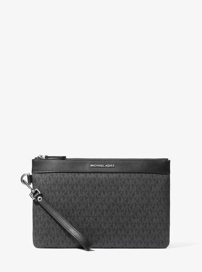 Logo Travel Pouch in BLACK | Michael Kors