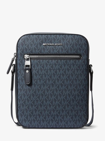 Varick Logo Flight Bag in ADMRL/PLBLUE | Michael Kors