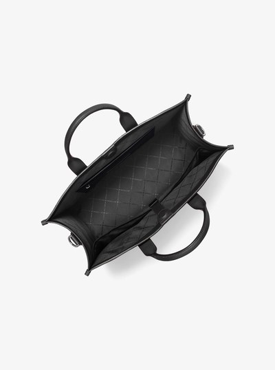 Hudson Pebbled Leather Tote Bag in BLACK | Michael Kors