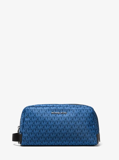 Brooklyn Printed Signature Logo Travel Kit in RIVER BLUE | Michael Kors