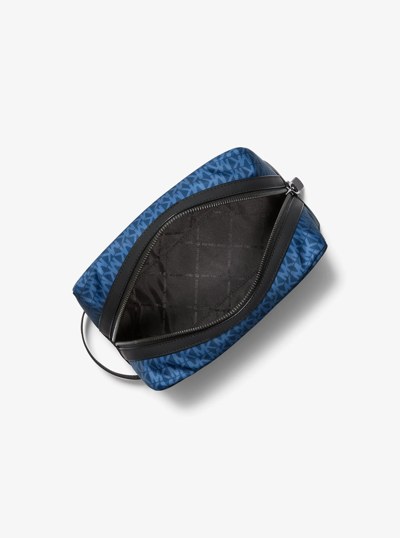 Brooklyn Printed Signature Logo Travel Kit in RIVER BLUE | Michael Kors