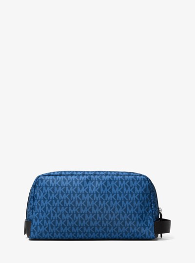 Brooklyn Printed Signature Logo Travel Kit in RIVER BLUE | Michael Kors