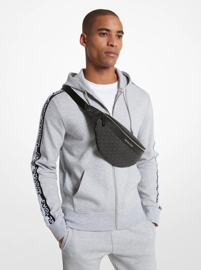 Greyson Logo Sling Pack in BLACK | Michael Kors