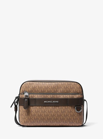 Hudson Logo Utility Crossbody Bag in HUSK | Michael Kors