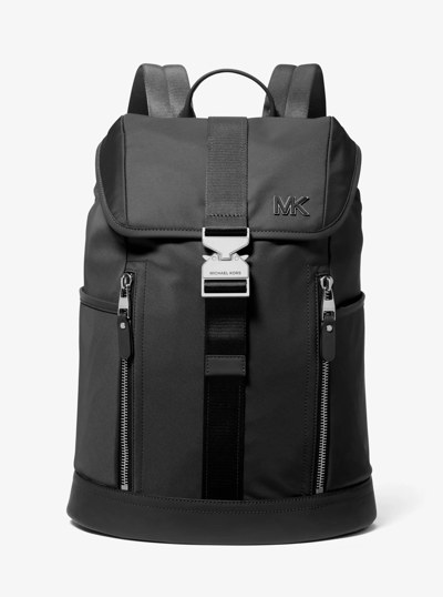 Eli Nylon Aviator Backpack in BLACK | Michael Kors