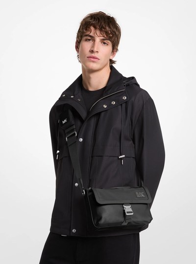 Eli Nylon Messenger Bag with Zip Pouch in BLACK | Michael Kors