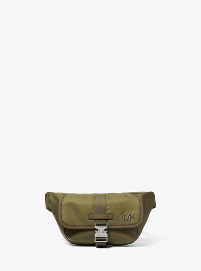 Eli Nylon Aviator Sling Pack in SAFARI GREEN | Michael Kors