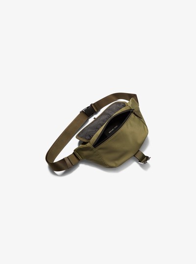 Eli Nylon Aviator Sling Pack in SAFARI GREEN | Michael Kors