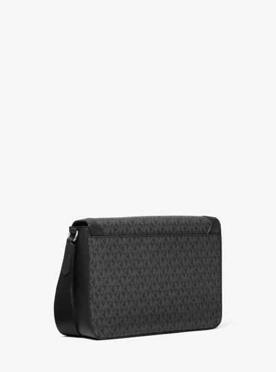 Hudson Signature Logo Crossbody Bag in BLACK | Michael Kors