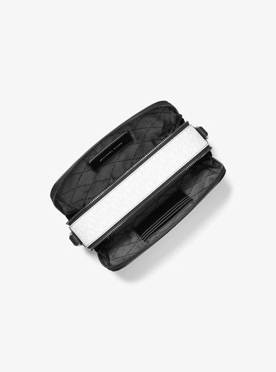 Hudson Signature Logo Crossbody Bag in BRIGHT WHT | Michael Kors