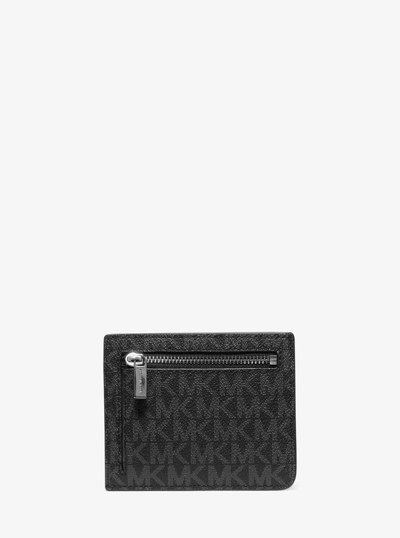 Hudson Signature Logo Card Case in BLACK | Michael Kors