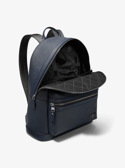 Edison Leather Backpack in NAVY | Michael Kors
