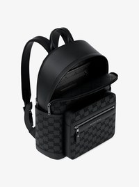 Sac &agrave; dos Jet Set de taille moyenne en cuir grain&eacute; et grav&eacute; &agrave; logo