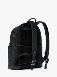 Sac &agrave; dos Jet Set de taille moyenne en cuir grain&eacute; et grav&eacute; &agrave; logo
