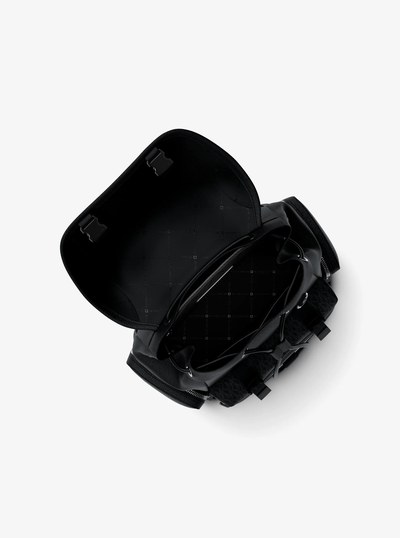 Jet Set Signature Logo Backpack in BLACK | Michael Kors
