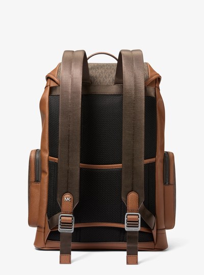 Jet Set Signature Logo Backpack in BROWN/LUGGAGE | Michael Kors