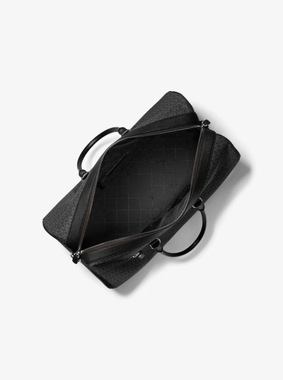 Jet Set Signature Logo Weekender Bag in BLACK | Michael Kors