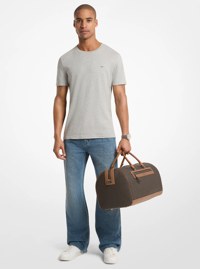 Jet Set Signature Logo Weekender Bag