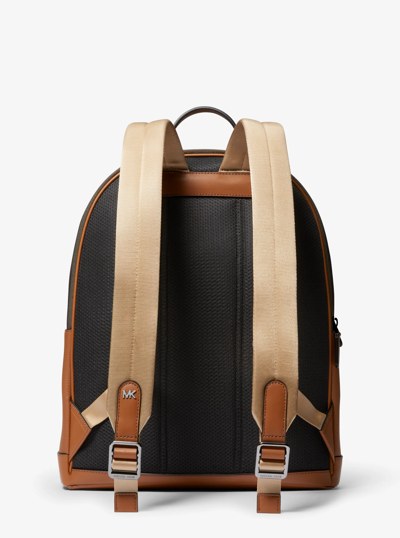 Hudson Leather Commuter Backpack in LUGGAGE | Michael Kors