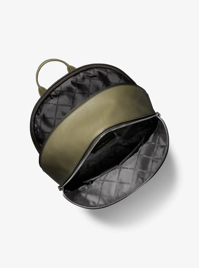 Hudson Leather Commuter Backpack in OLIVE | Michael Kors