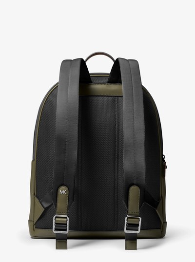 Hudson Leather Commuter Backpack in OLIVE | Michael Kors