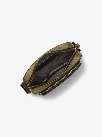 Brooklyn Nylon Camera Bag with Pouch in LODEN | Michael Kors