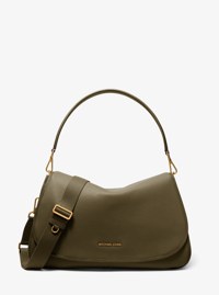Holmes Extra-Large Pebbled Leather Convertible Messenger Bag