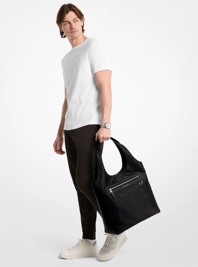 Hudson Nylon Tote Bag in BLACK | Michael Kors