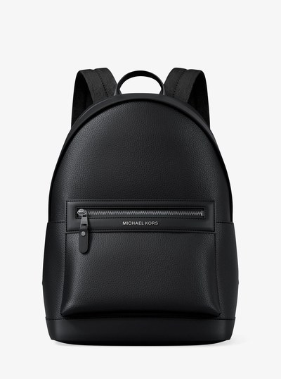 Jet Set Pebbled Leather Backpack in BLACK | Michael Kors